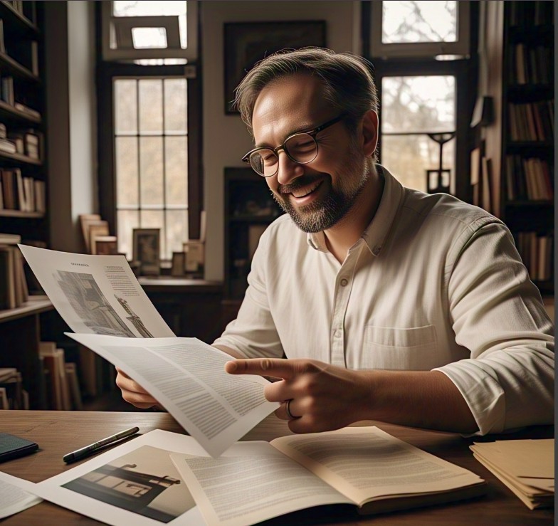 Which author is normally responsible for sharing reprints of a publication with readers?