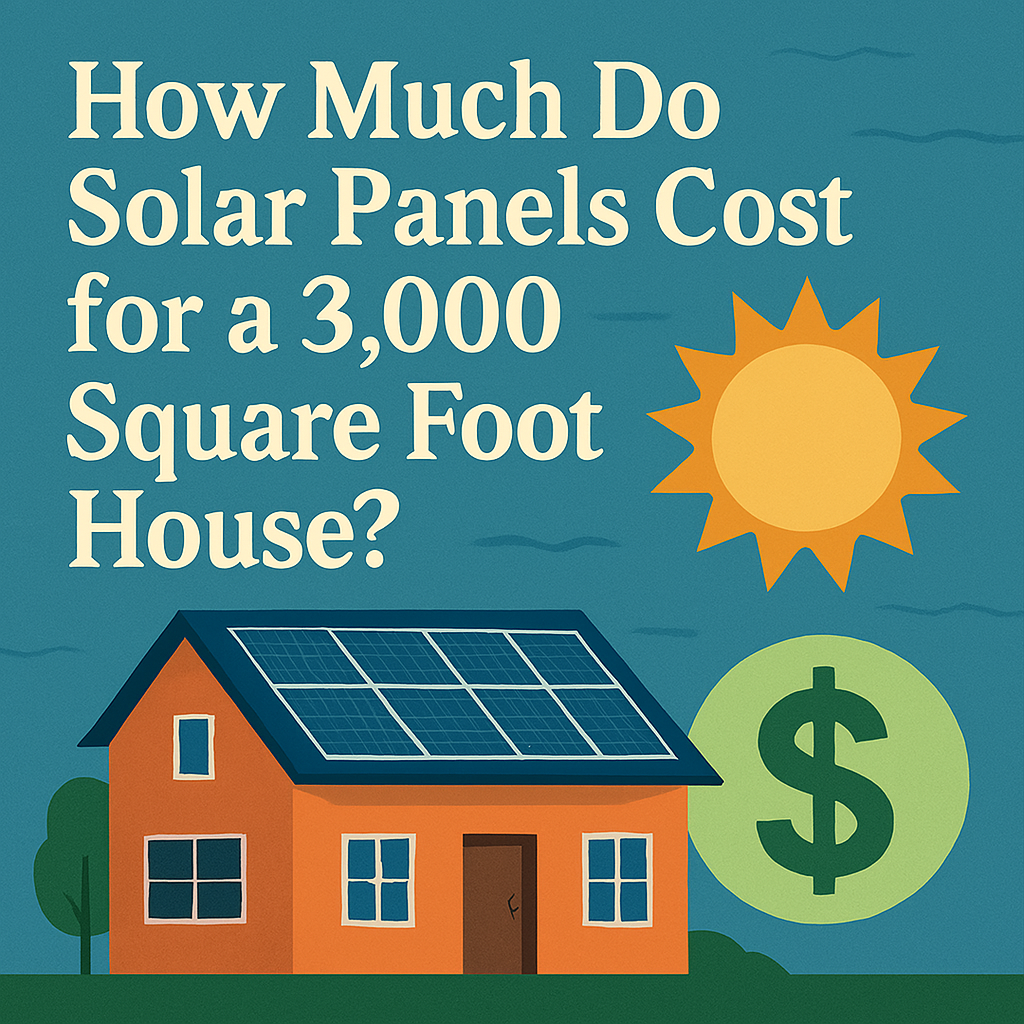 Is How Much Do Solar Panels Cost for a 3,000 Square Foot House