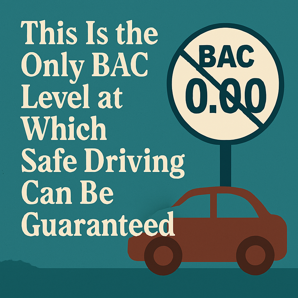 This Is the Only BAC Level at Which Safe Driving Can Be Guaranteed: What You Need to KnowThis Is the Only BAC Level at Which Safe Driving Can Be Guaranteed
