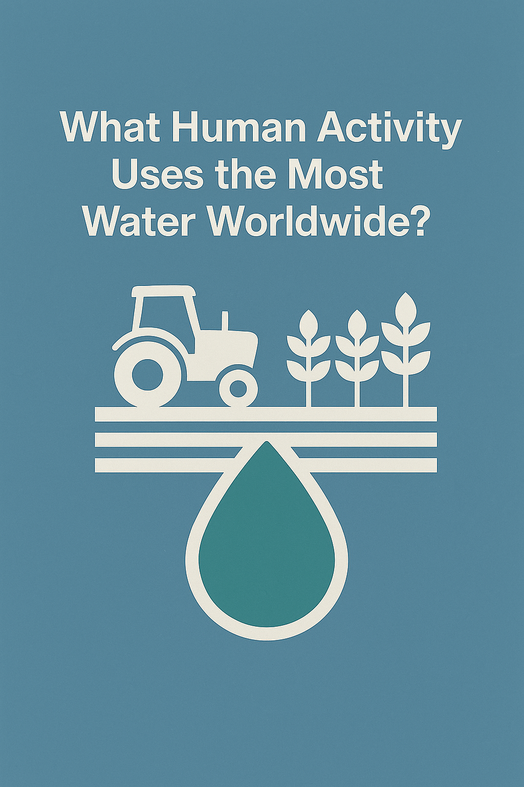 What human activity uses the most water, worldwide ?