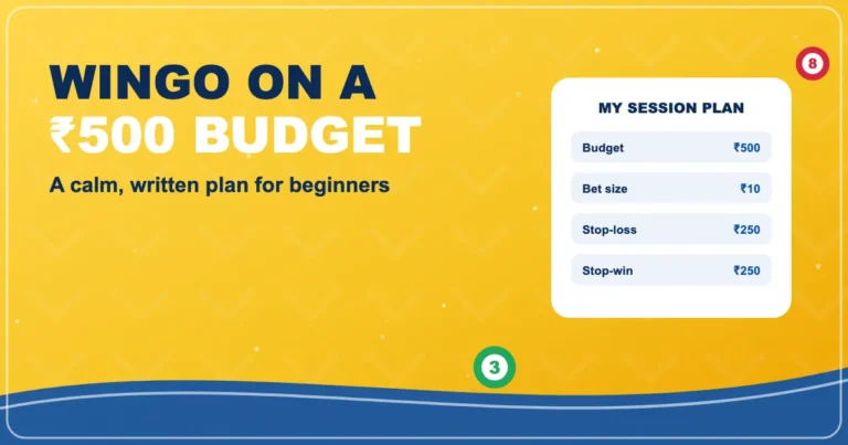 Playing 51Game WinGo on a ₹500 Budget: A Calm Beginner’s Plan