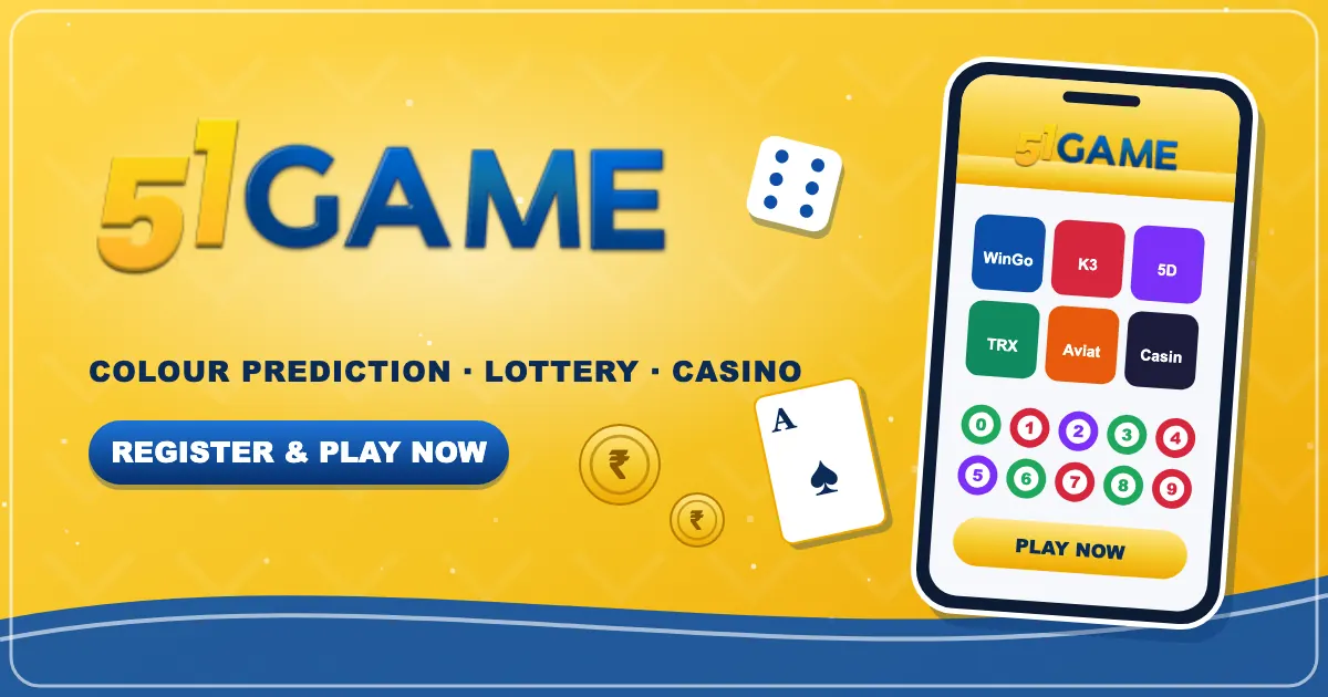 51game colour prediction, lottery and casino lobby